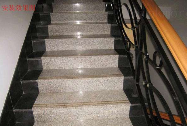 英华铜业楼梯防滑铜条安装案例