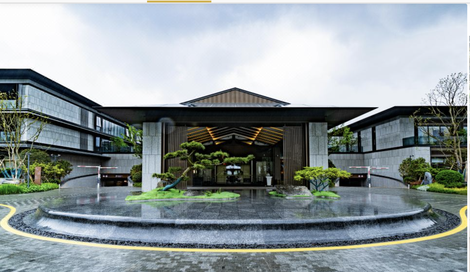 雁荡山君澜度假酒店采用英华铜业黄铜地板压条